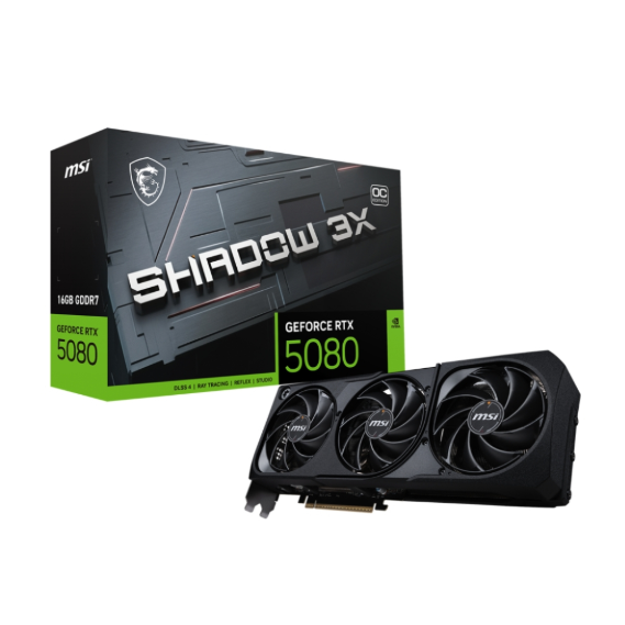MSI VGA GEFORCE RTX5080 16G SHADOW 3X OC 16GB GDRR7 256Bit DX12