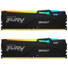 Kingston Fury Beast RGB 64 GB (2x32GB) 5600 Mhz DDR5 CL40 Oyuncu PC Ram