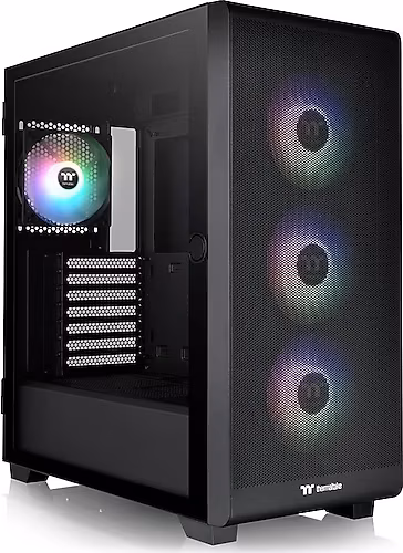 Thermaltake S250 Black 750W 80+ Bronze Tempered Glass ARGB USB 3.0 ATX Mid Tower Kasa