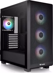 Thermaltake S250 Black 750W 80+ Bronze Tempered Glass ARGB USB 3.0 ATX Mid Tower Kasa
