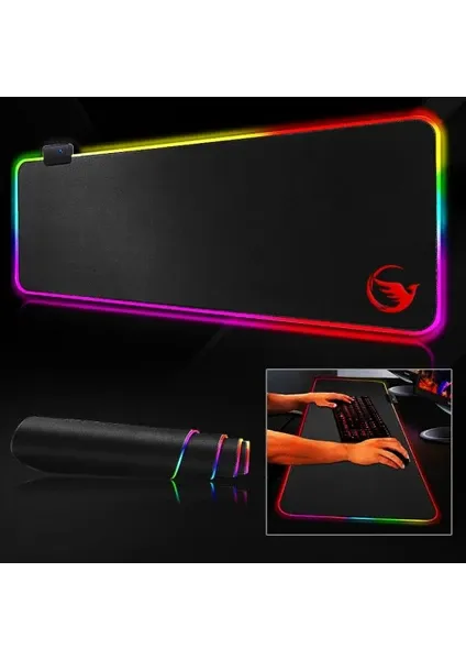 Sprange Lmp-80 800X300X4.0MM Rgb Işıklı Oyuncu Mouse Pad