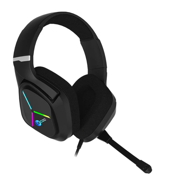 LENOVO LECOO HT406 3.5mm Jack+ USB RGB AYDINLATMALI KABLOLU KULAKLIK SİYAH