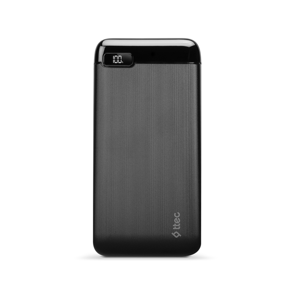 Ttec PowerSlim LCD PD 10.000 mAh 20 W Powerbank, Siyah