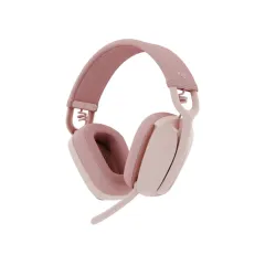 Logitech Zone Vibe 100 Bluetooth Çağrı Merkezi Kulaklığı, Pembe