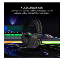 GAMEPOWER KYRUSE GRI 7.1 RGB GAMING KULAKLIK