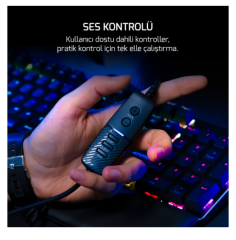 GAMEPOWER KYRUSE GRI 7.1 RGB GAMING KULAKLIK