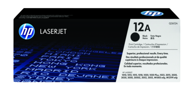 HP 12A TONER Q2612A 1010,1012,1015,1018,1020,1020plus,1022,3015,3020,3