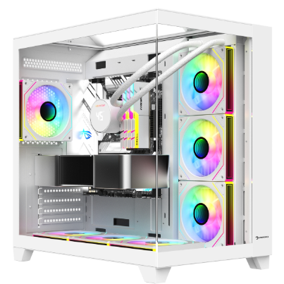 GAMEPOWER WARCRY TOPGLASS 4XARGB KASA 850W WHITE