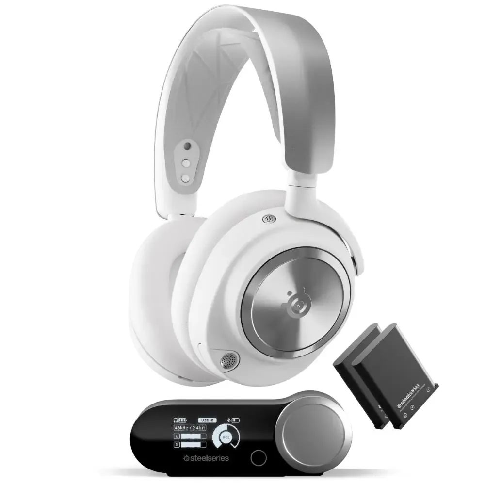 SteelSeries SSH61524 Arctis Nova Pro Kablosuz Oyuncu Kulaklığı, Beyaz