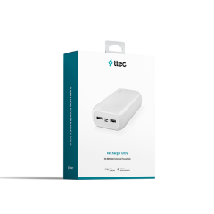 Ttec Recharger Ultra 30.000 mAh Akım Korumalı Powerbank, Beyaz