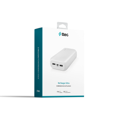 Ttec Recharger Ultra 30.000 mAh Akım Korumalı Powerbank, Beyaz