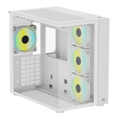 POWER BOOST PB-SS02W 7x ARGB FAN ATX SEA VIEW USB3.0 BEYAZ KASA