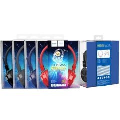 Hoco W25 Bluetooth Kablosuz Kulak Üstü Kulaklık, Kırmızı