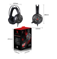 BLOODY G520 7.1 USB SİYAH GAMER KULAKLIK MIKROFONLU