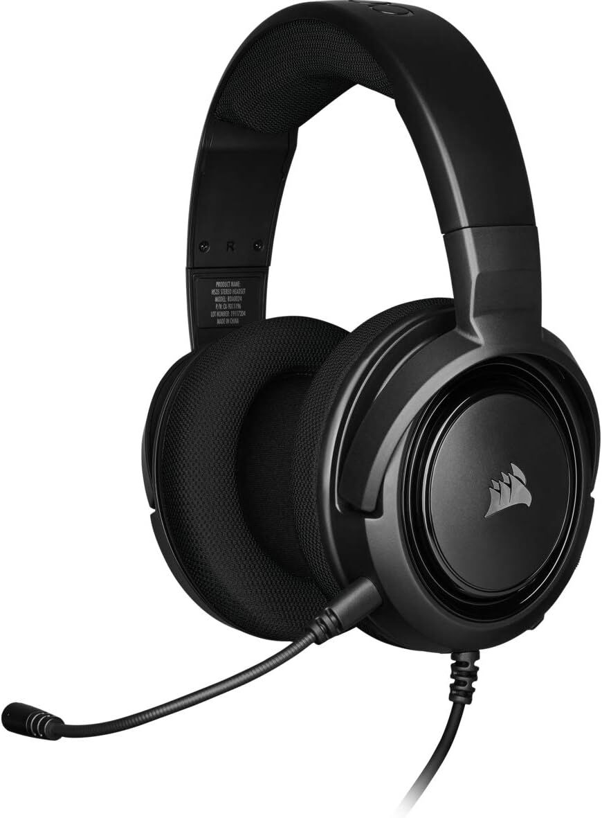 Corsair HS35 Kablolu Mikrofonlu Kulak Üstü Siyah Oyuncu Kulaklığı