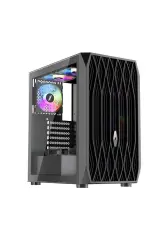 1ST PLAYER ARIYA AY7 SİYAH 650W 80+ ARGB 4X12CM FAN TEMPERLİ CAM MESH USB 3.0 ATX KASA