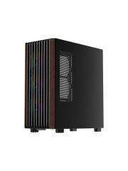 1ST PLAYER WD5 SİYAH 750W 80+ SILVER ATX 3.1 ARGB 4X12CM FAN TEMPERLİ CAM USB 3.0 ATX