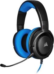 Corsair HS35 Kablolu Mikrofonlu Kulak Üstü Mavi Oyuncu Kulaklığı