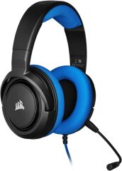 Corsair HS35 Kablolu Mikrofonlu Kulak Üstü Mavi Oyuncu Kulaklığı