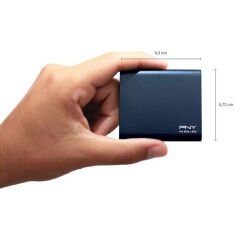 Pny Pro Elite Mavi 250GB USB 3.1 Gen2 Type-C Taşınabilir SSD Disk