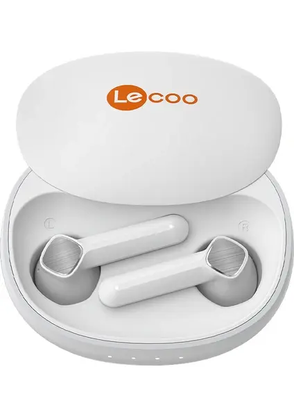 Lecoo EW305 Kablosuz Bluetooth 5.1 ENC IPX5 TWS Mikrofonlu Kulak İçi Kulaklık Beyaz
