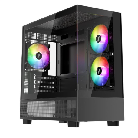 1ST PLAYER MIKU Mİ5 SİYAH 750W 80+ ATX 3.1 SILVER ARGB 6X12CM FAN TEMPERLİ CAM USB 3.0 M ATX KASA