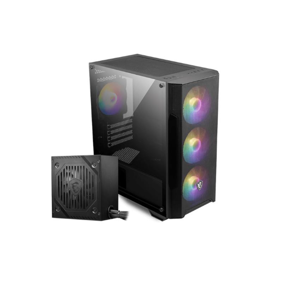 MSI MAG FORGE M100A D60 600W 80+ 4x12CM ARGB FAN mATX KASA