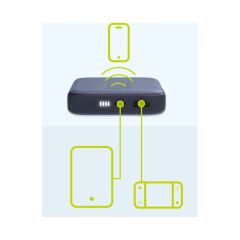 InfinityLab InstantGo Lightning 10000 mAh Hızlı Şarj Kablosuz Powerbank, Siyah