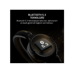 GAMEPOWER AERO ULTRA SIYAH 7.1 BLUETOOTH GAMING KULAKLIK