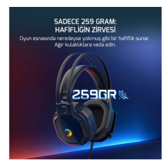 GAMEPOWER RYO SIYAH 7.1 RAINBOW GAMING KULAKLIK