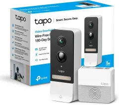 TP-Link Tapo D230S1 2K 5MP Tapo Akıllı Görüntülü Gece Görüş Destekli Kapı Zili