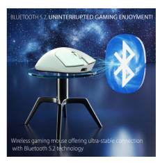 Inca IMG-329MX Empousa Bluetooth+Wireless+Wired 3 Mod Rechargeable 12000 Dpi  Macro Keys  Gaming Mouse