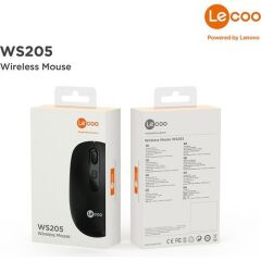 Lenovo Lecoo WS205 Siyah Kablosuz Optik Mouse