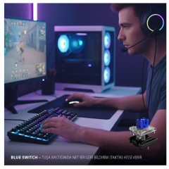 Inca IKG-440T Empousa Blue Switch Anti-Ghost Mekanik Gaming Klavye