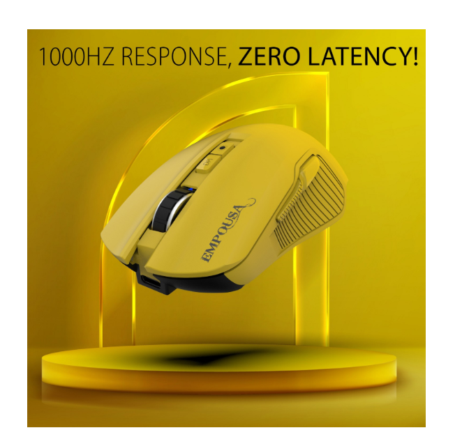 Inca IMG-328MX Empousa Bluetooth+Wireless+Wired 3 Mod Rechargeable 7200 Dpi 7D Macro Keys  Gaming Mouse