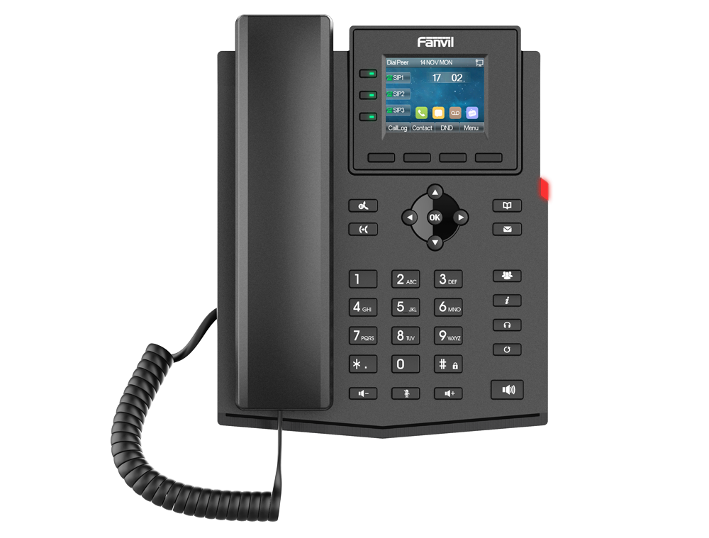Fanvil X303P 4SIP Renkli Ekran Poe IP Telefon