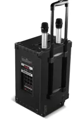 Powerway Şarjlı Çift Mikrofonlu Hoparlör Karaoke Sistemi Taşınabilir Amfi MT70 Bluetooth Hoparlör