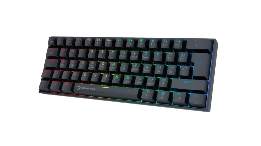 GAMEPOWER LYRA RGB 60M KLAVYE MEKANIK RED SIYAH