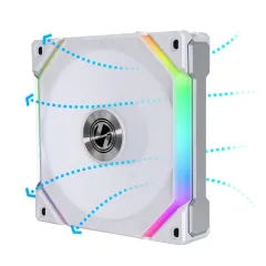 Lian Li UNI FAN Reverse SL-120 V2-1W 1x120mm Kasa Fanı, Beyaz