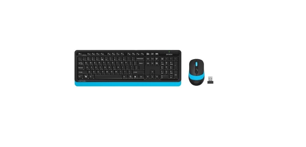 A4 Tech FG1010 Q Kablosuz MM Klavye Mouse Mavi