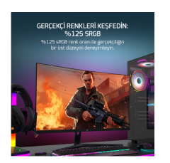 GAMEPOWER 27'' VIVID V60 0.5MS 240HZ BEYAZ MONITOR