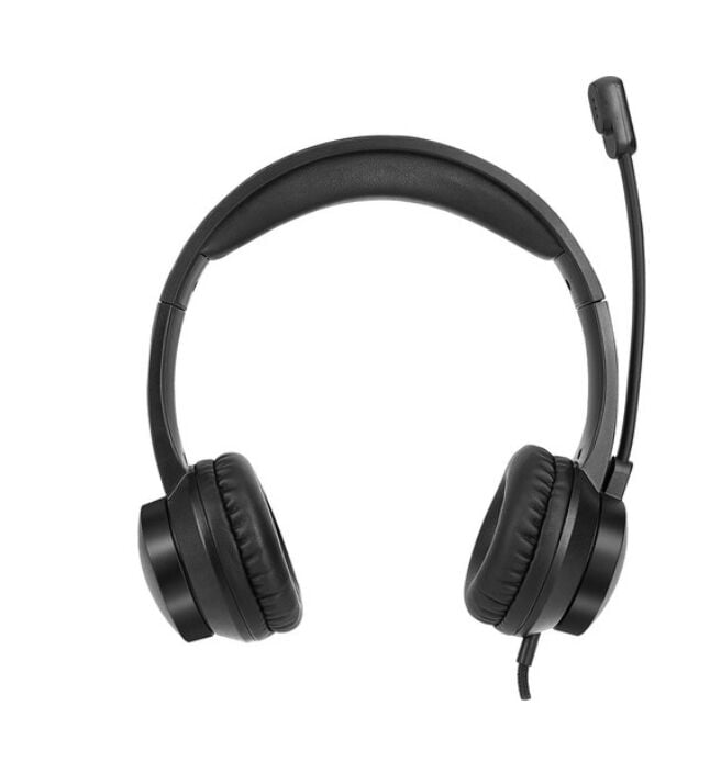 Snopy SN-T9 CHATTY Siyah USB Mikrofonlu Kulaklık Eğitim için Mikrofon Kontrollü Notebook-PC Kulaklık