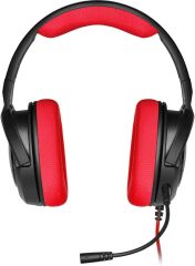 Corsair HS35 Kablolu Mikrofonlu Kulak Üstü Kırmızı Oyuncu Kulaklığı
