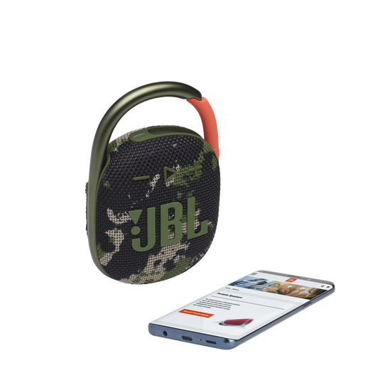 JBL Clip 4 Su Geçirmez Taşınabilir Bluetooth Hoparlör, Kamuflaj