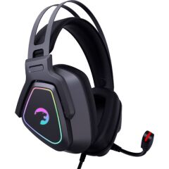 Gamepower Mihawk Pro 7.1 Surround Hi-Fi RGB Titreşimli Oyuncu Kulaklığı, Siyah