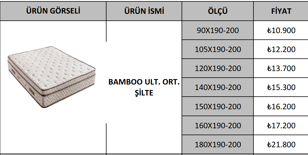 BAMBOO ULT. ORT. ŞİLTE