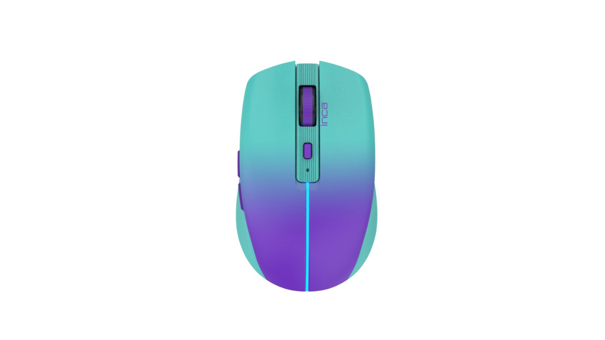 INCA IWM-511RM Dual Mod Bluetoot +Wireless Rechargeable Gradient Color Silent Mouse