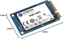 Kingston KC600 Serisi SKC600MS/256G mSATA 256 GB SSD