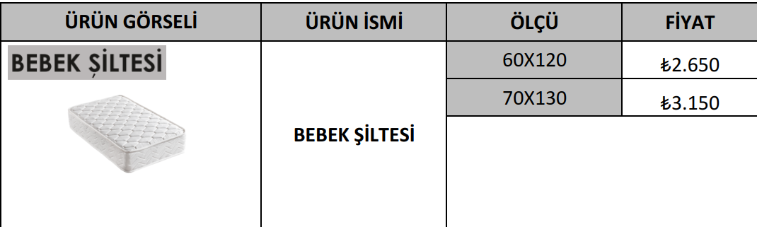 BEBEK ŞİLTESİ