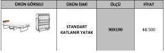 STANDART KATLANIR YATAK